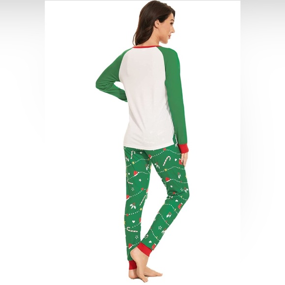 Women’s Green Christmas Tree Pajama - Picture 2 of 6